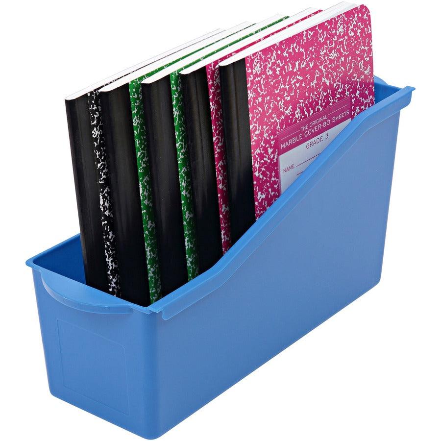 Deflecto Antimicrobial Kids Book Bin (39508BLU)