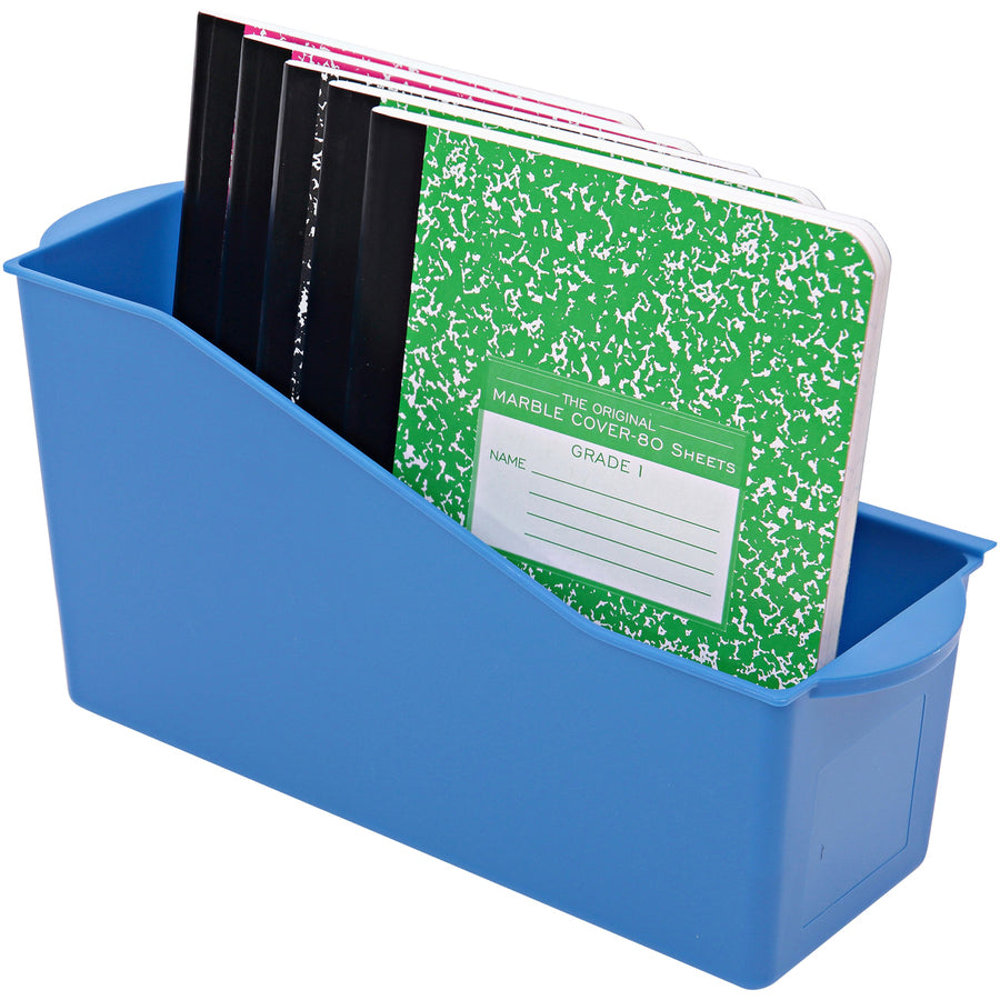 Deflecto Antimicrobial Kids Book Bin (39508BLU)