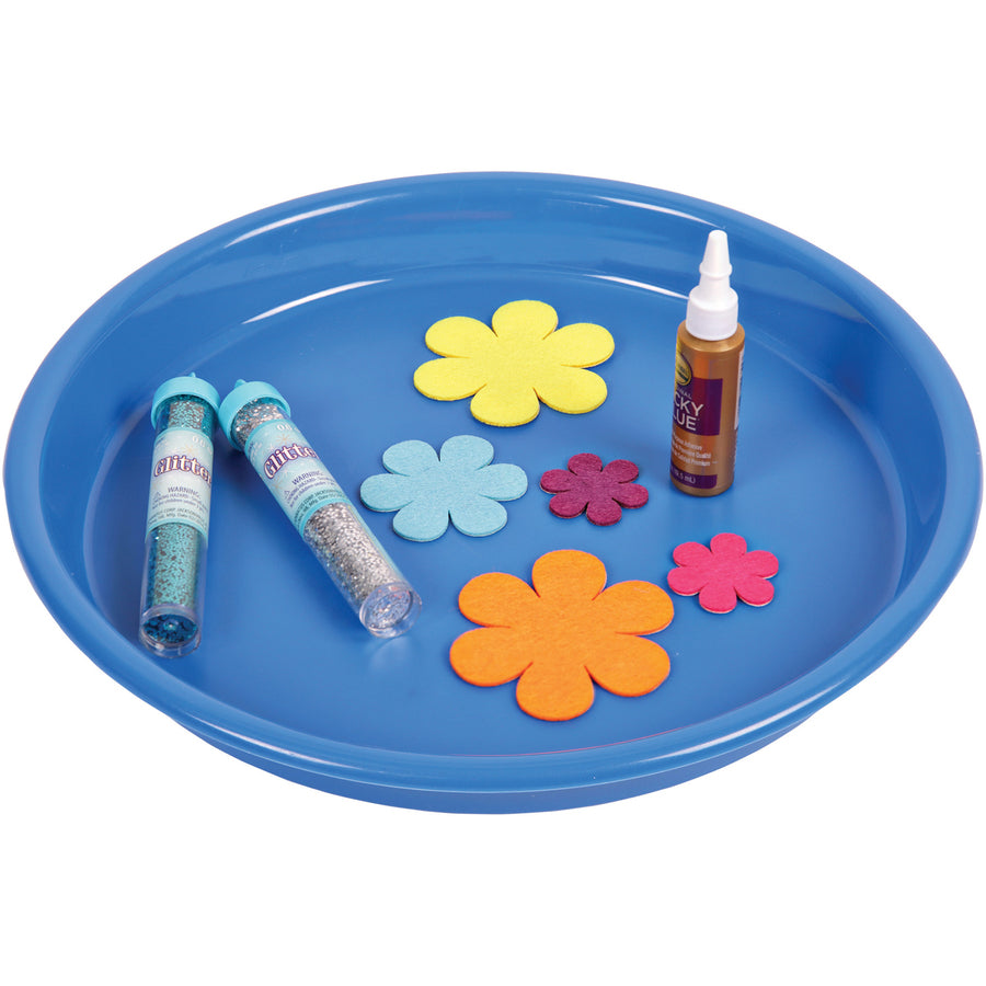 Deflecto Kids Antimicrobial Round Craft Tray (39514BLU)