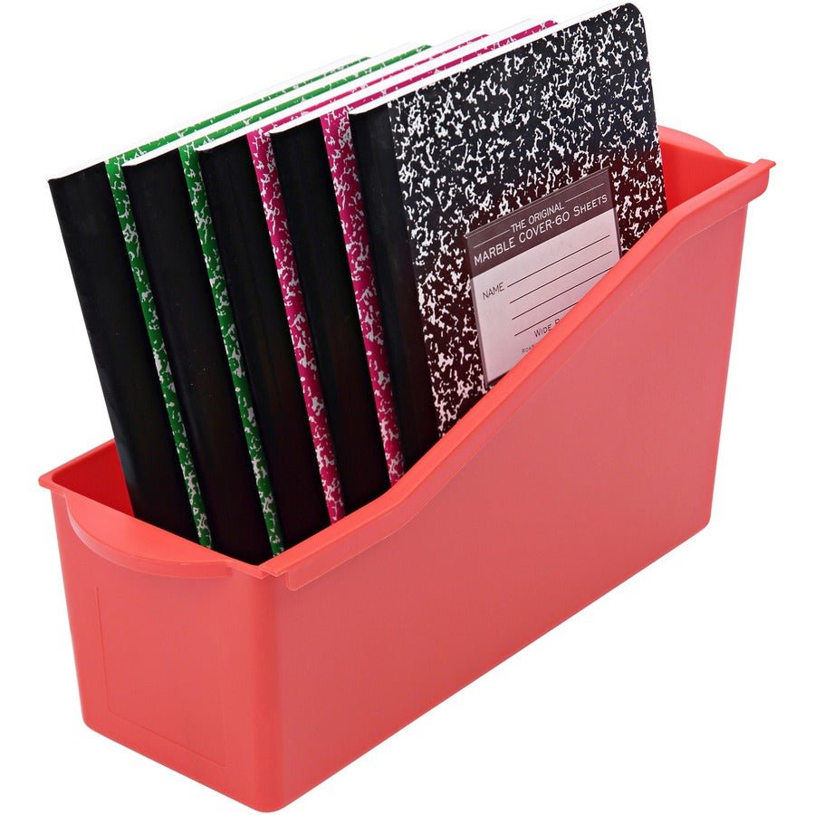 Deflecto Antimicrobial Kids Book Bin (39508RED)