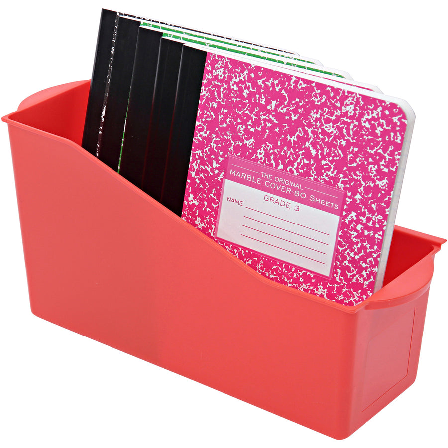 Deflecto Antimicrobial Kids Book Bin (39508RED)