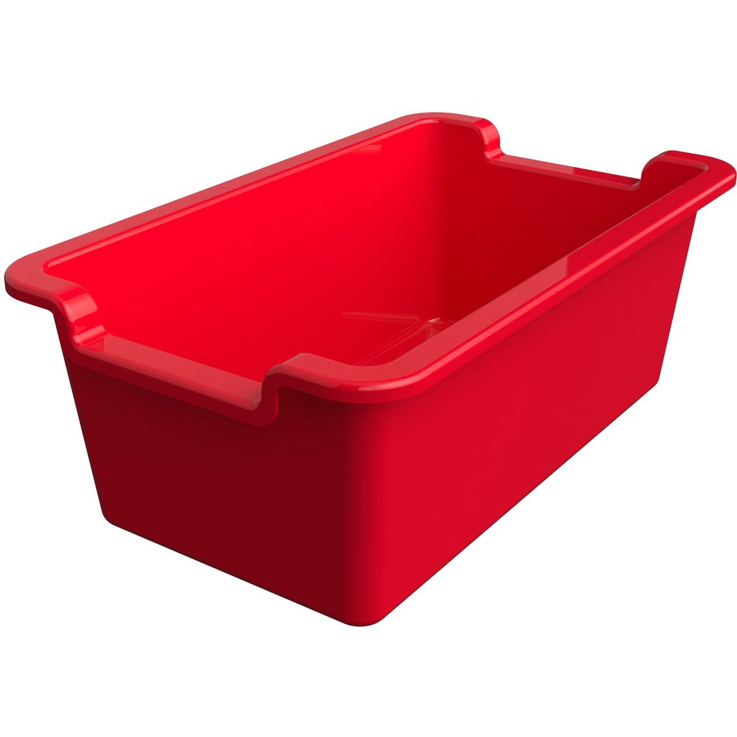 Deflecto Antimicrobial Rectangular Storage Bin (39510RED)