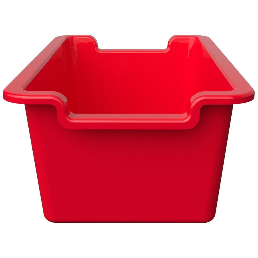 Deflecto Antimicrobial Rectangular Storage Bin (39510RED)