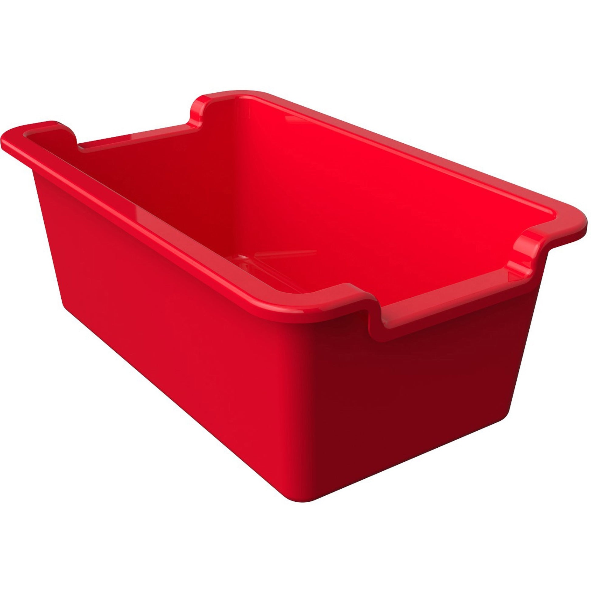 Deflecto Antimicrobial Rectangular Storage Bin (39510RED)