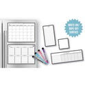 Teacher Created Resources Black & White Dry-Erase Magnetic Calendar Set (77407)
