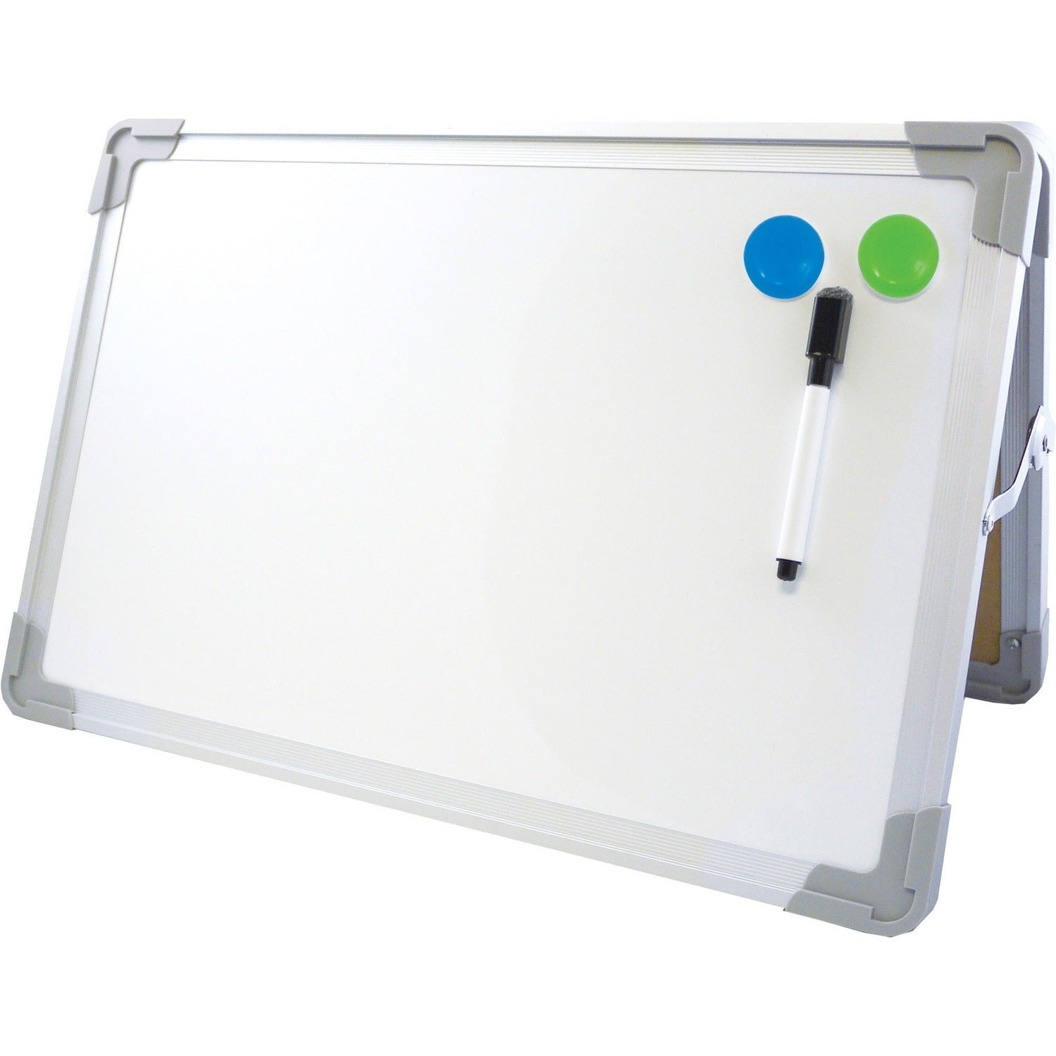 Flipside Products Flipside Desktop Easel Set with Pen and Two Magnets, 20" x 16" (50002)