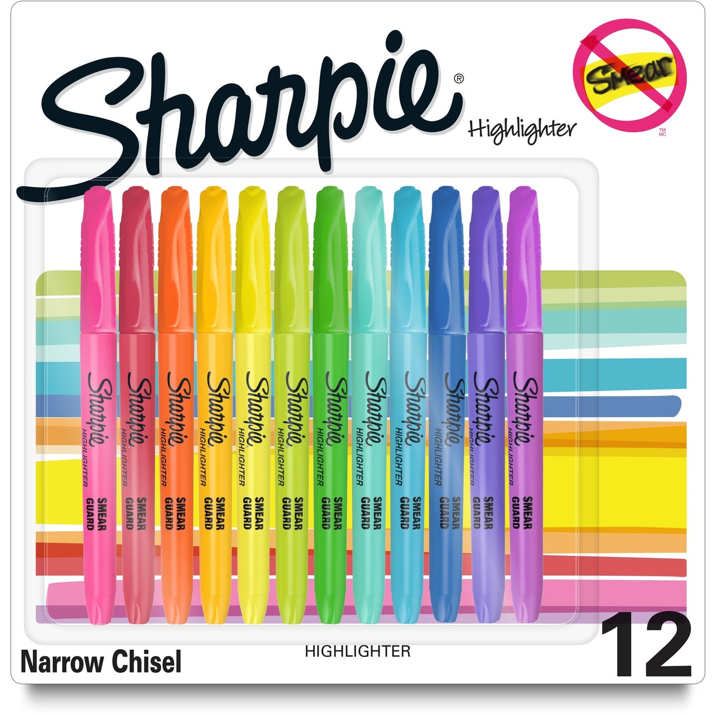 Sharpie Accent Highlighters w/Smear Guard (2157490)