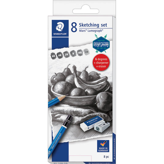 Staedtler Mars Lumograph Graphite Pencil Set (61100C603)