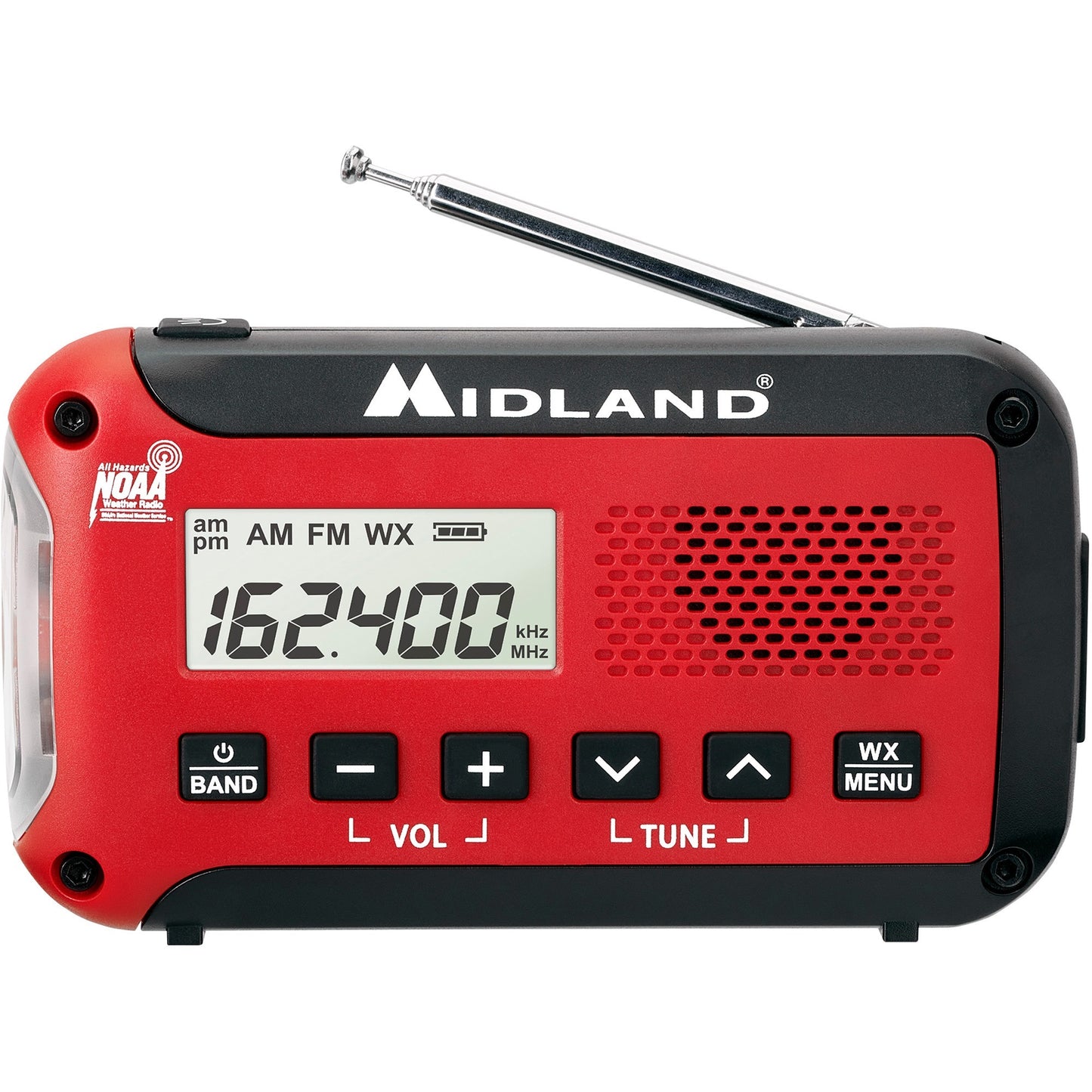 Midland E+READY Compact Emergency Alert AM/FM Weather Radio (ER10VP)