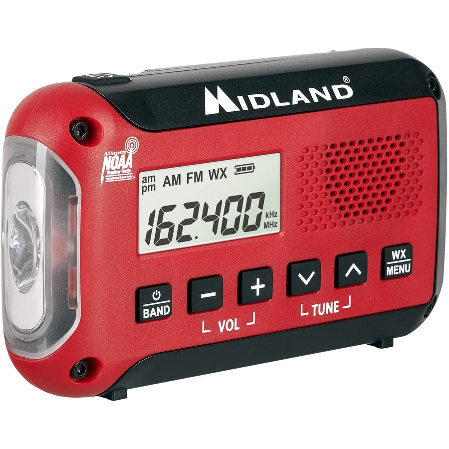 Midland E+READY Compact Emergency Alert AM/FM Weather Radio (ER10VP)