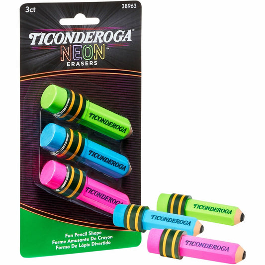 Ticonderoga Pencil-Shaped Erasers (X38963)