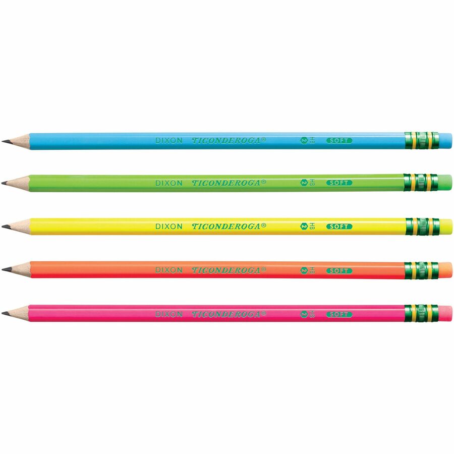 Ticonderoga Neon Pre-Sharpened No. 2 Pencils (X13018)