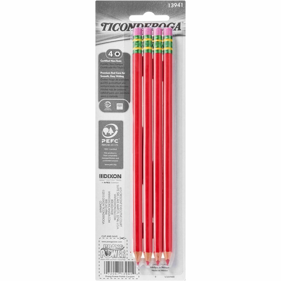 Ticonderoga Erasable Pre-Sharpened Checking Pencils (X13941)