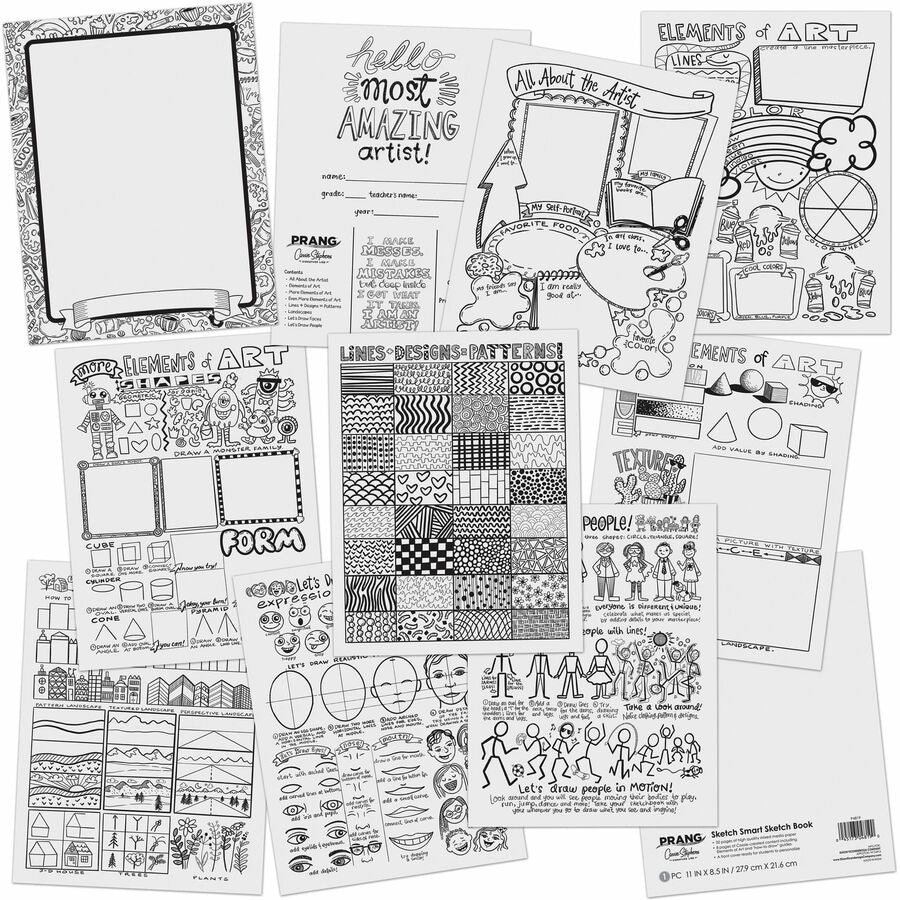 Prang Sketch Smart Sketch Book (P4819)