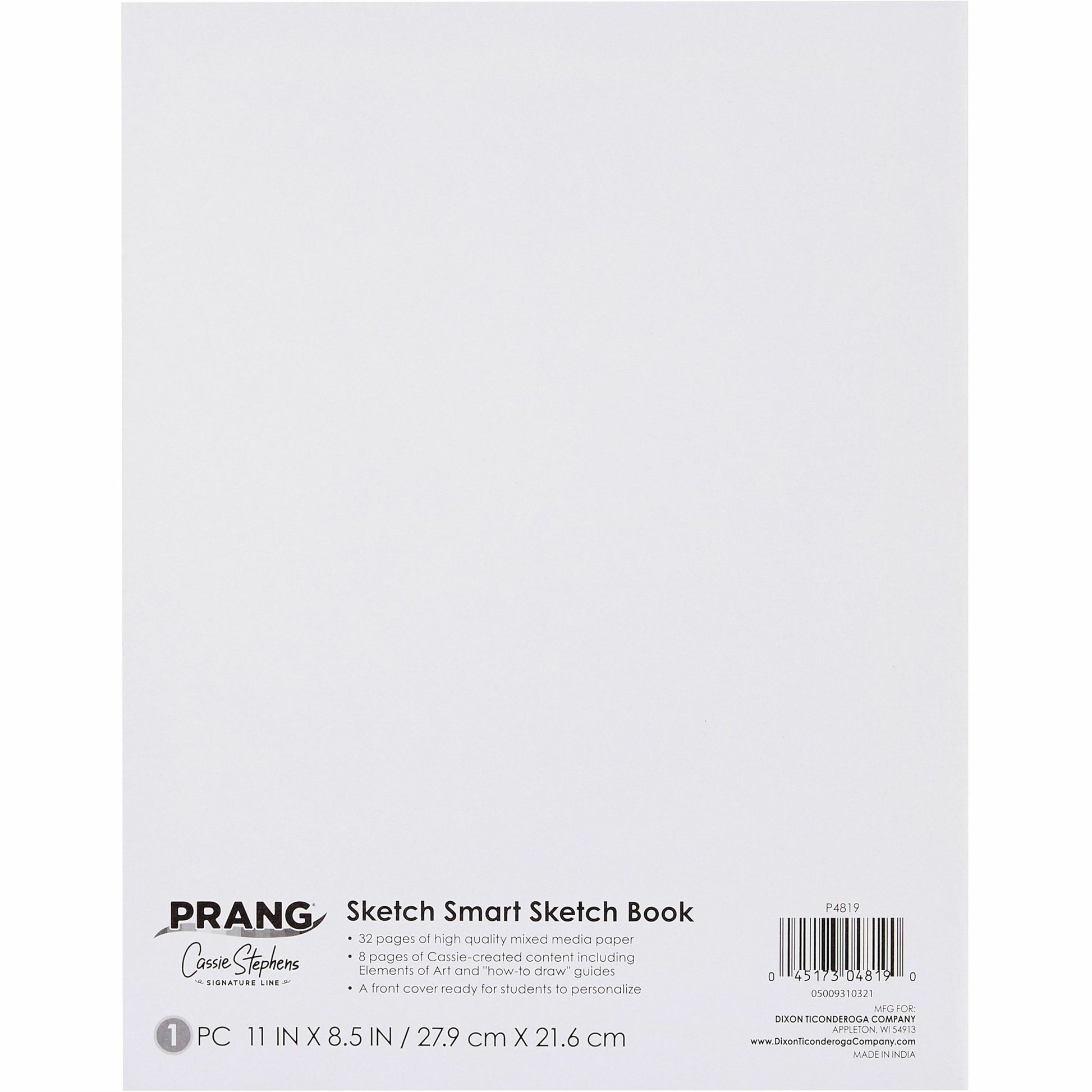 Prang Sketch Smart Sketch Book (P4819)