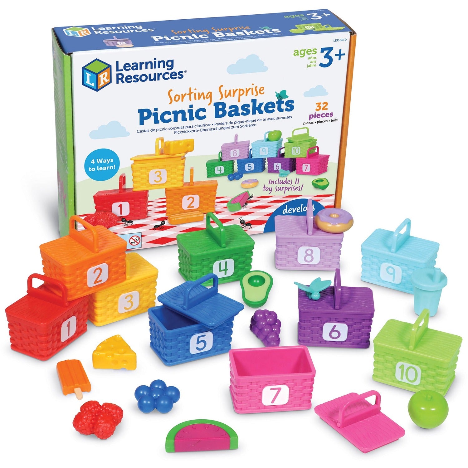 Learning Resources Sorting Surprise Picnic Baskets (LER6810)