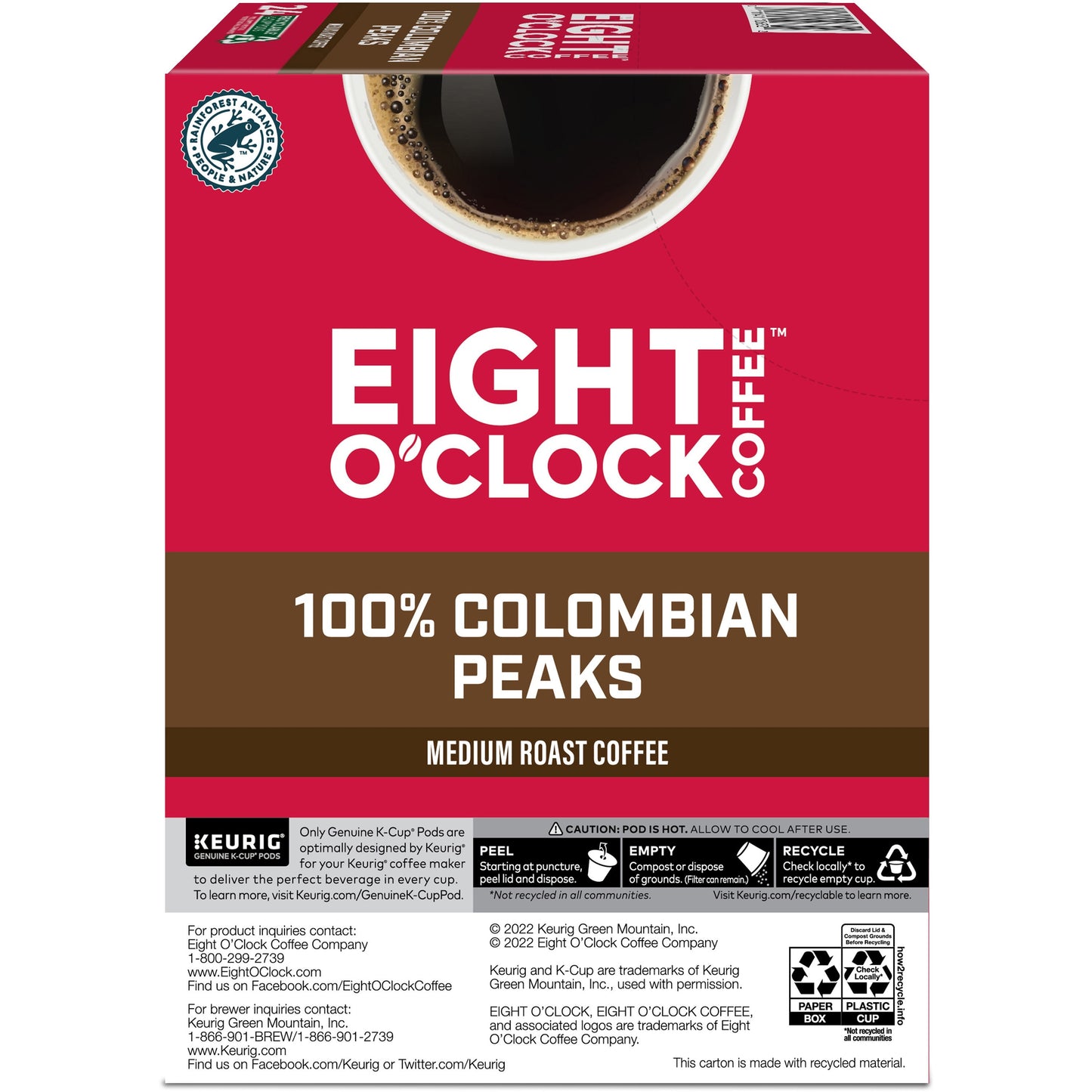  K-Cup Colombian Peaks Coffee (0632)