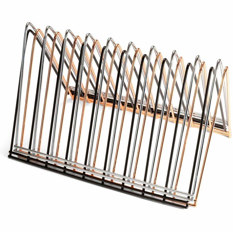 Officemate Triangle Wire Sorter, Rose Gold (93151)