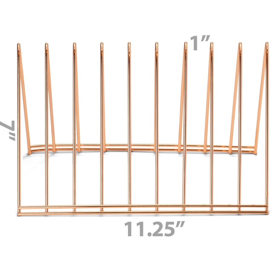 Officemate Triangle Wire Sorter, Rose Gold (93151)