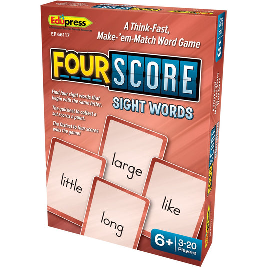 Teacher Created Resources Four Score Sight Words Game (EP66117)