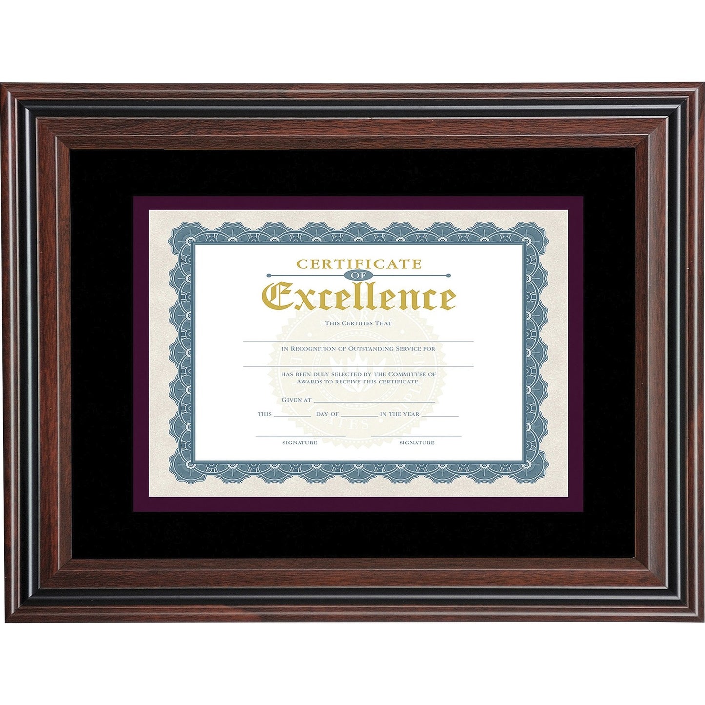 Advantus Double Matted Certificate Frame (VS4501B114)