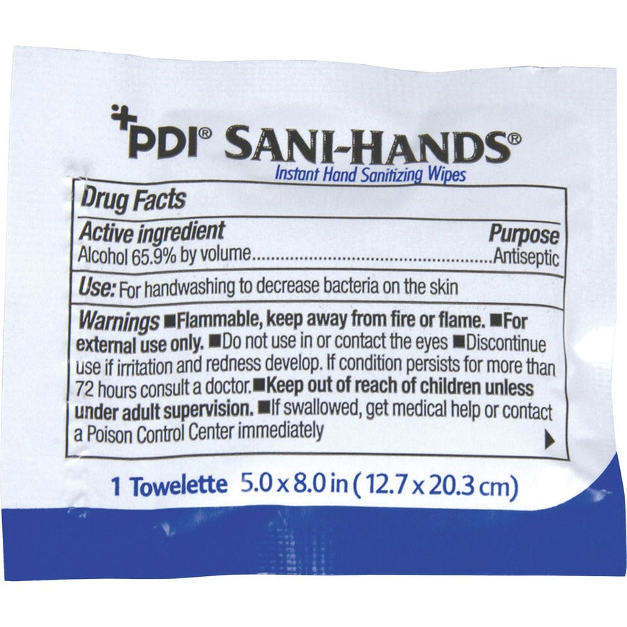 PDI Sani-Hands Instant Hand Sanitizing Wipes (D43600)