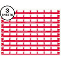  8 Tab Easy Print & Apply Clear Label Sheet Refills (11226)