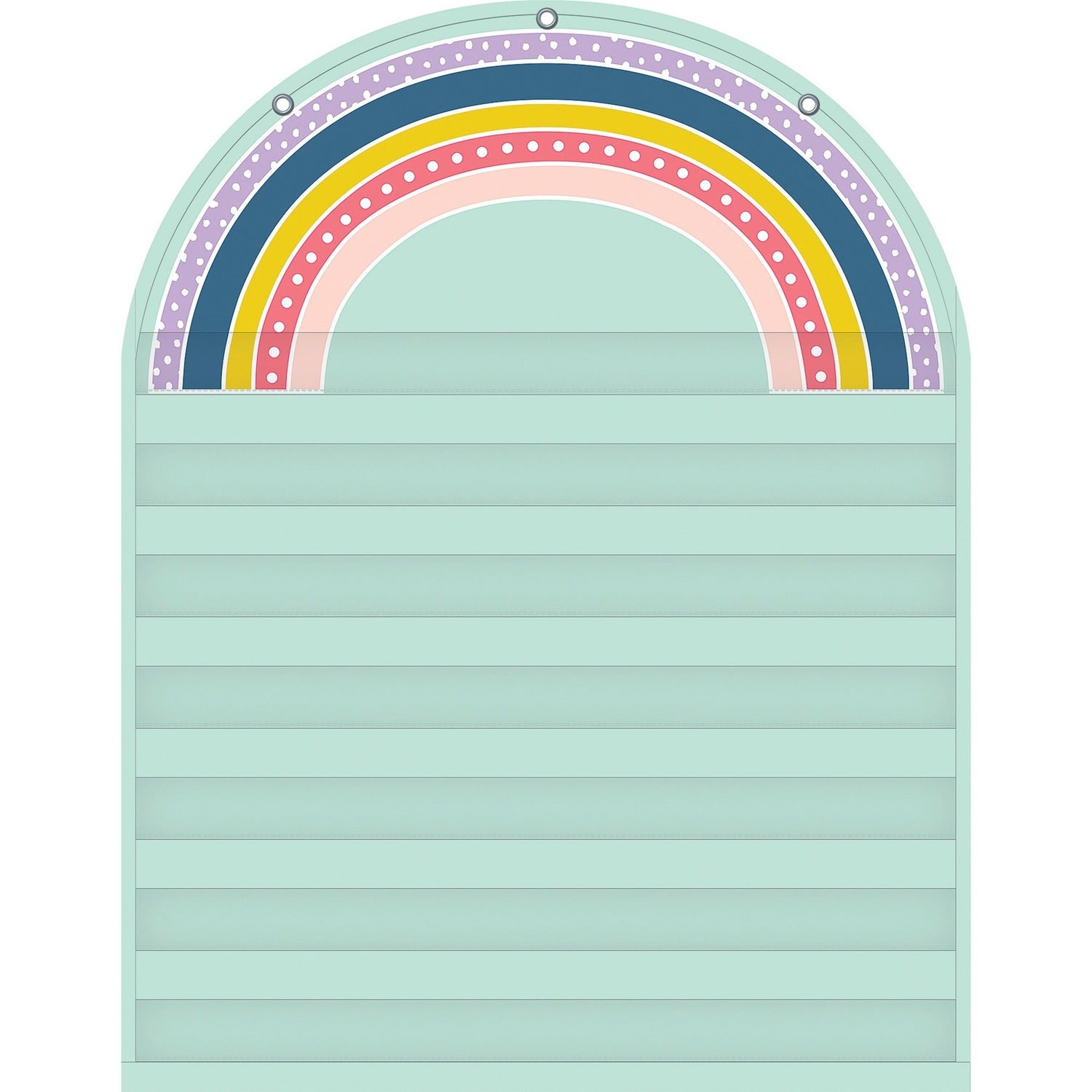 Teacher Created Resources Oh Happy Day Rainbow 7 Pocket Chart (20100)