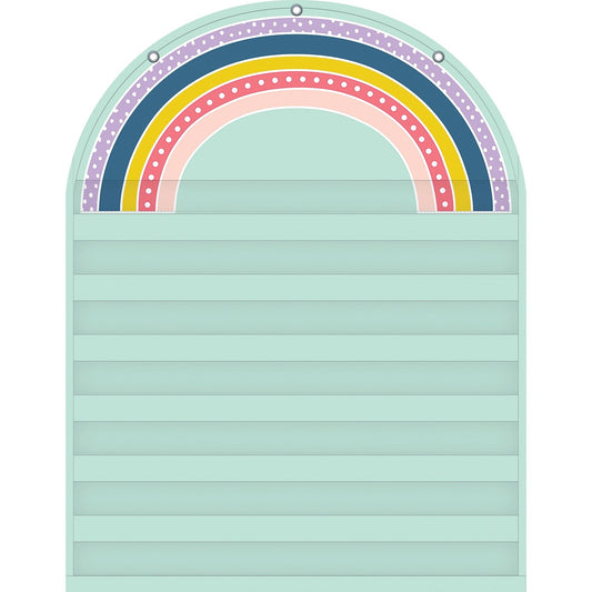 Teacher Created Resources Oh Happy Day Rainbow 7 Pocket Chart (20100)