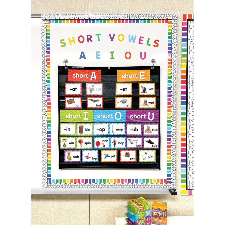 Teacher Created Resources Short Vowels Pocket Chart Cards (20850)