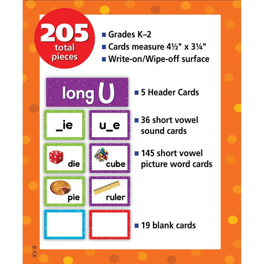 Teacher Created Resources Long Vowels Pocket Chart Cards (20851)