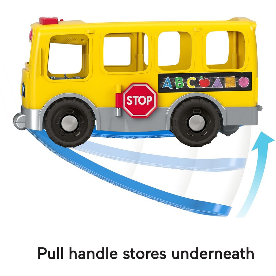 Fisher-Price Little People Toddler Learning Toy, Big Yellow School Bus Musical Push Toy (GLT75)