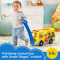 Fisher-Price Little People Toddler Learning Toy, Big Yellow School Bus Musical Push Toy (GLT75)