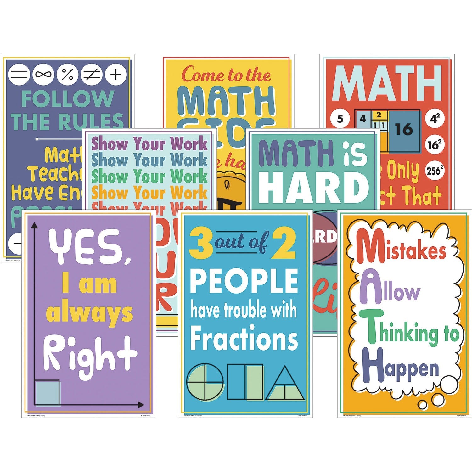 Teacher Created Resources Math Fun Posters (P176)