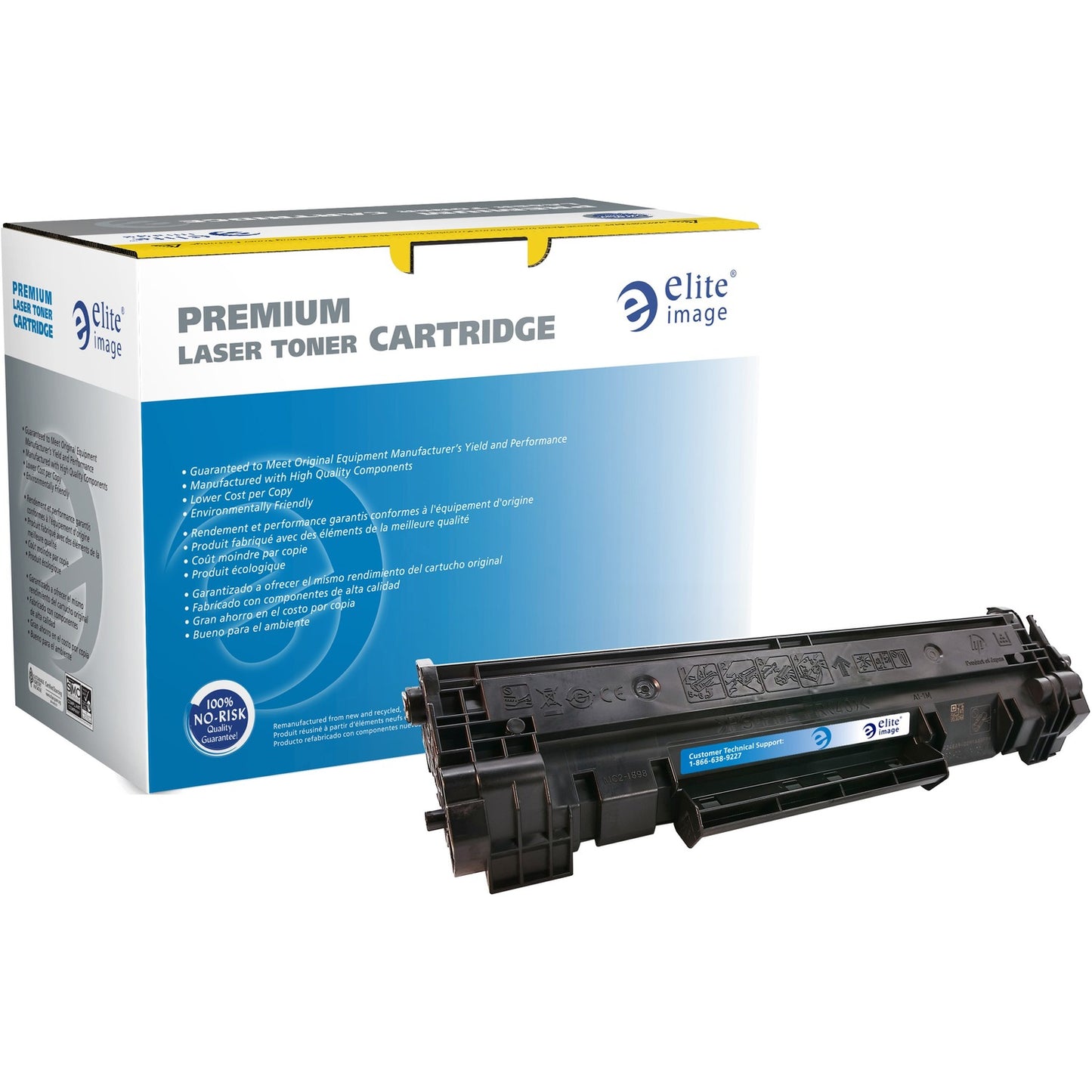 Elite Image Remanufactured Standard Yield Laser Toner Cartridge - Alternative for HP 48A - Black - 1 Each (76298)