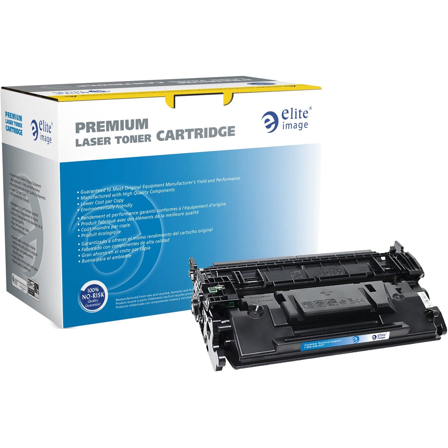 Elite Image Remanufactured High Yield Laser Toner Cartridge - Alternative for HP 58X - Black - 1 Each (76315)