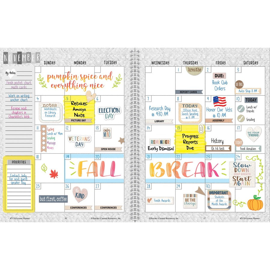 Teacher Created Resources Everyone Is Welcome Planner (7154)