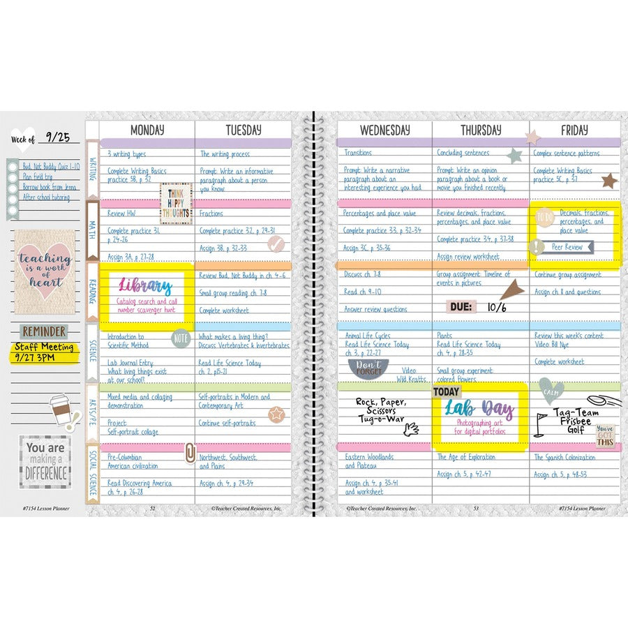 Teacher Created Resources Everyone Is Welcome Planner (7154)