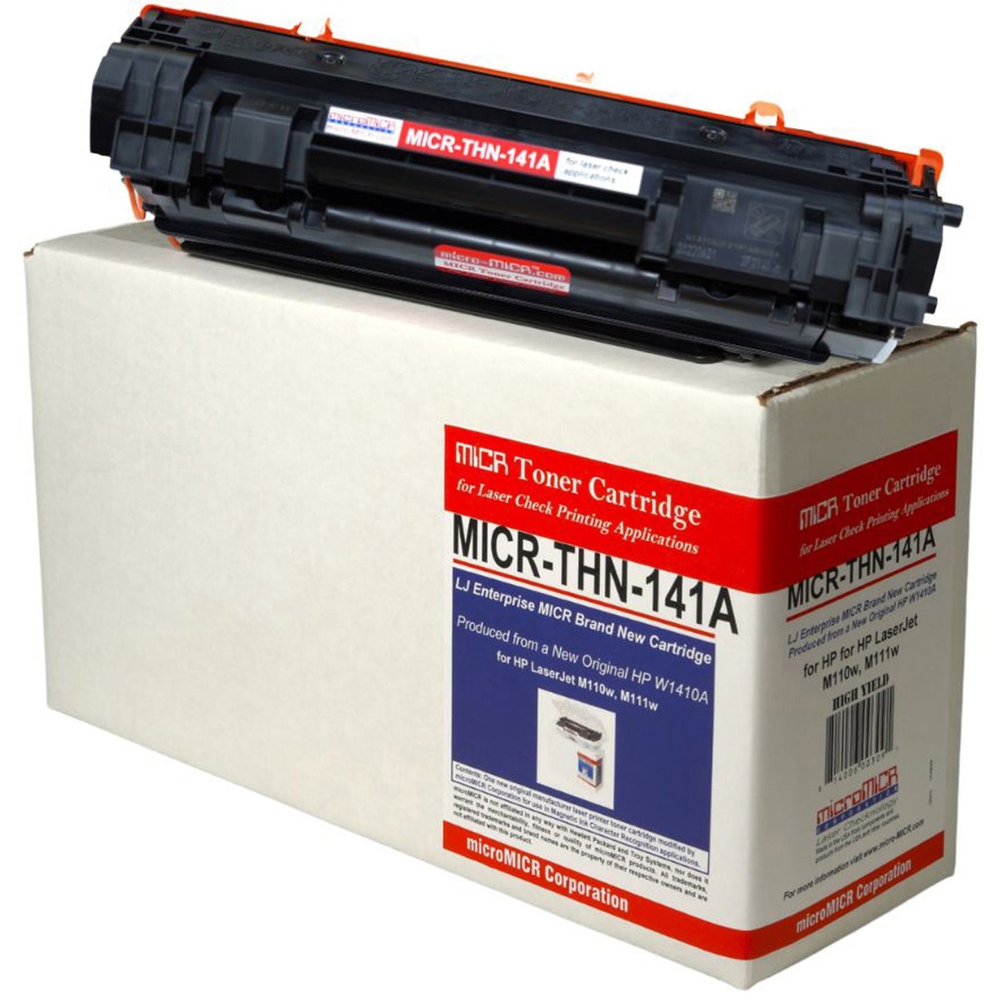 microMICR MICR Standard Yield Laser Toner Cartridge - Alternative for HP 141A (W1480A) - Black - 1 Each (MICRTHN141A)