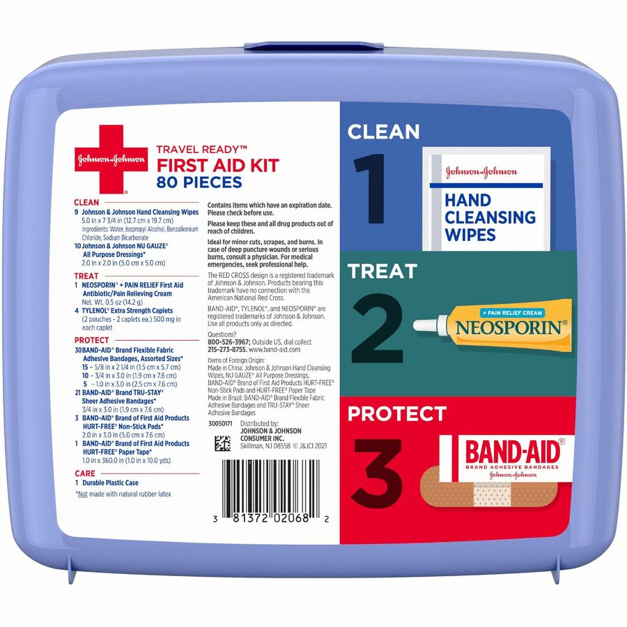 Johnson & Johnson Travel Ready First Aid Kit (202068)