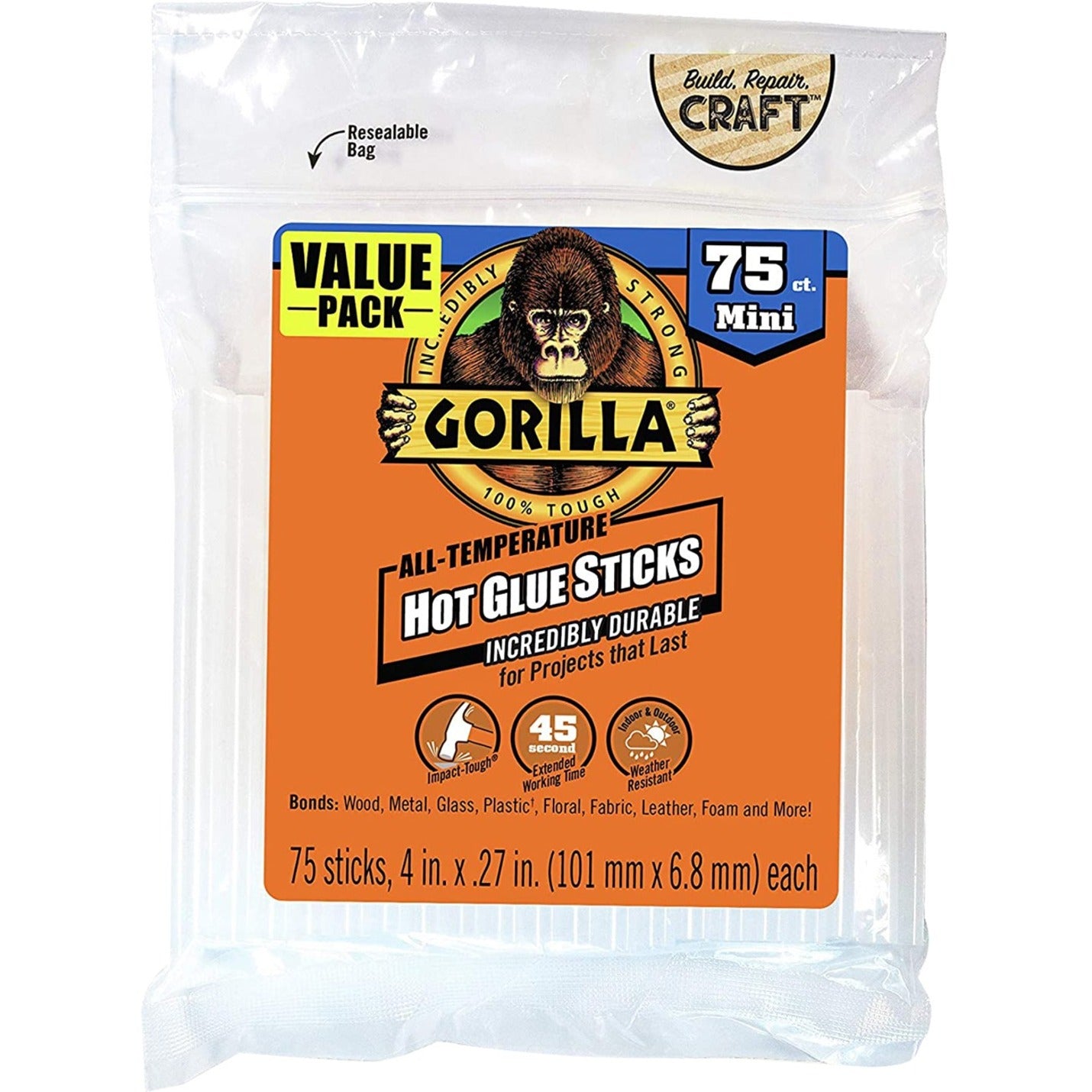 Gorilla Glue Mini Hot Glue Sticks (3027502)