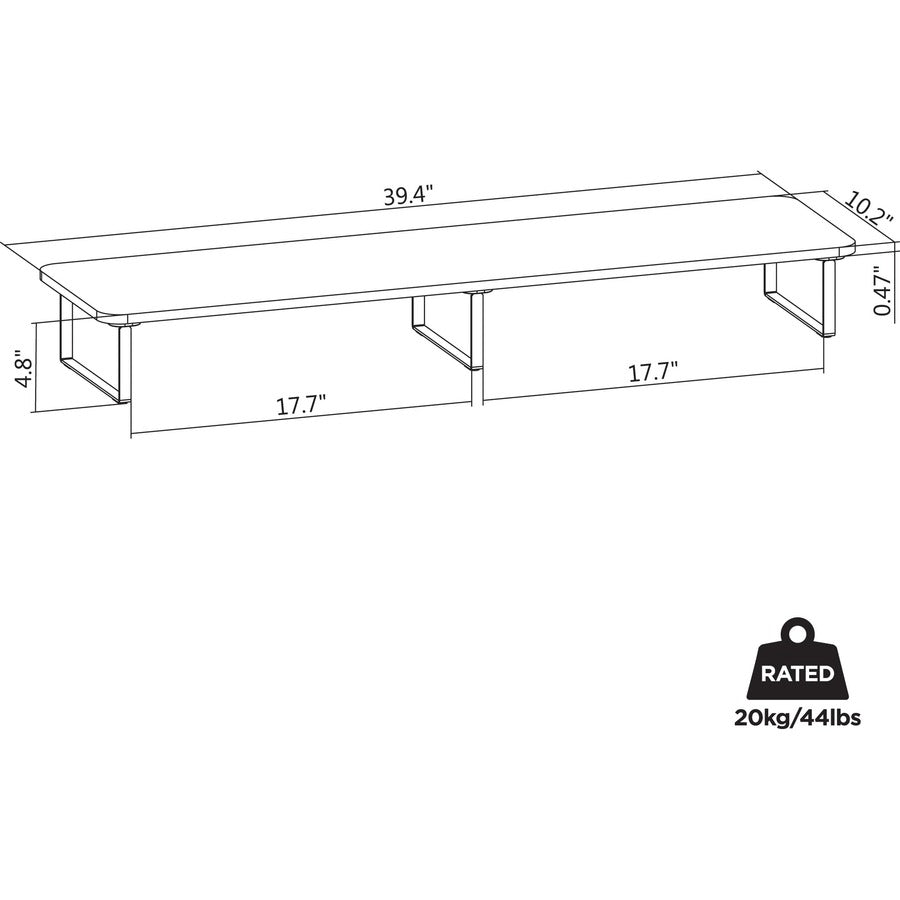 Lorell Quick-Install Monitor Laptop Riser (99556)