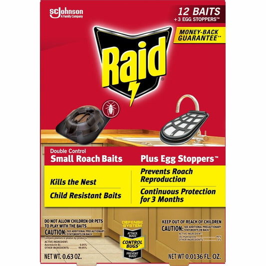 Raid Double Control Small Roach Baits (334861CT)