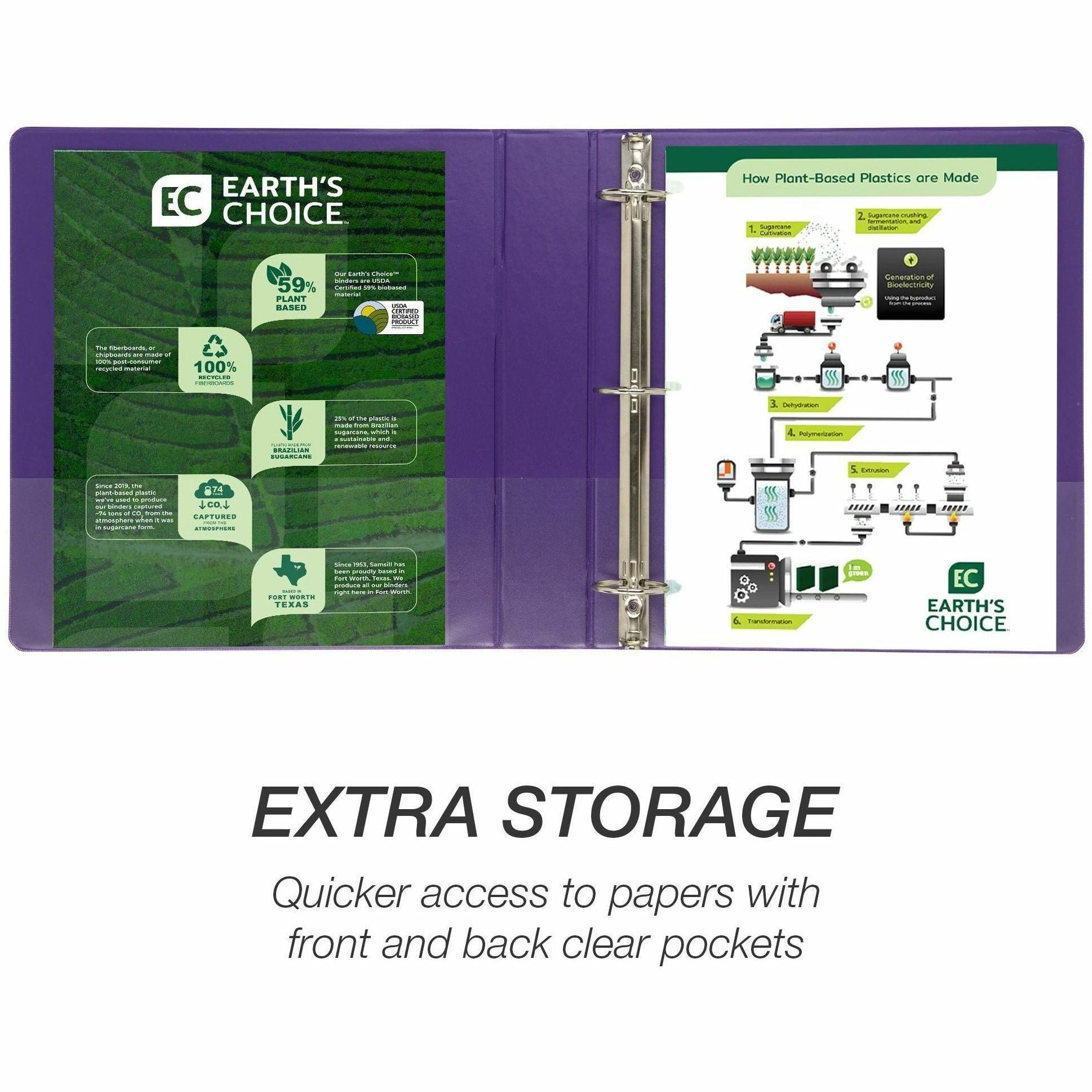 Samsill Earth's Choice Plant-based View Binders (MP286508)