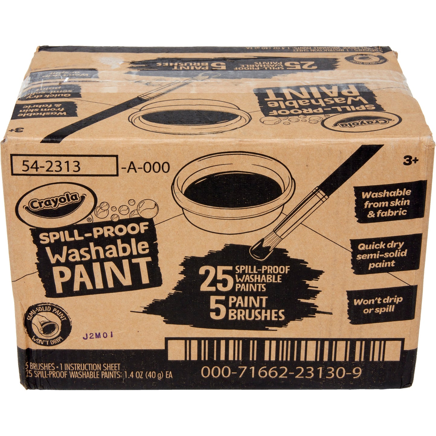 Crayola Spill Proof Washable Paint Set (542313)