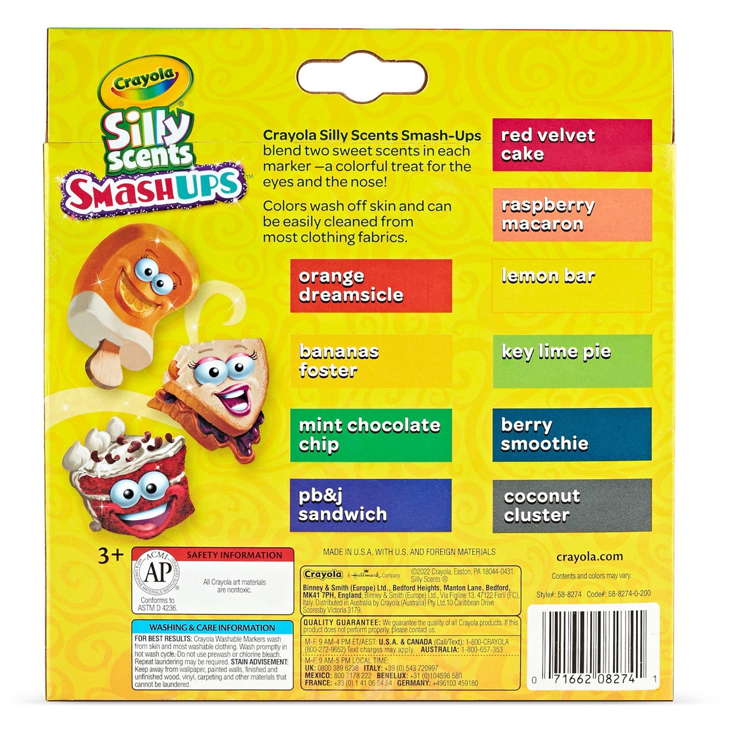 Crayola Silly Scents Slim Scented Washable Markers (588274)