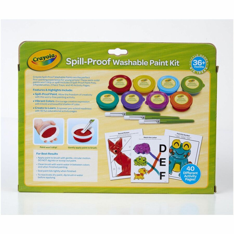 Crayola Spill Proof Washable Paint Set (811518)