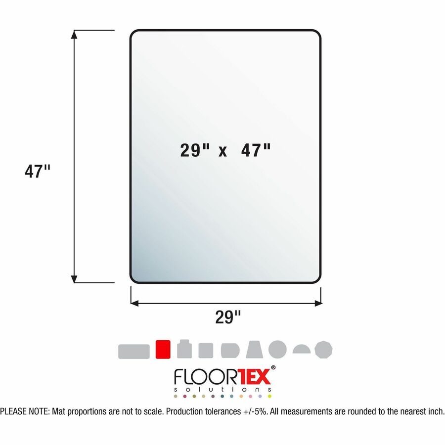  Plus APET Rectangular for Low/Standard Pile Carpets - 29" x 47" (NCCMFLAG0001)