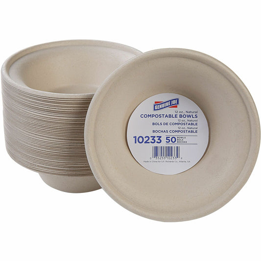 Genuine Joe 12 oz Compostable Bowls (10233)