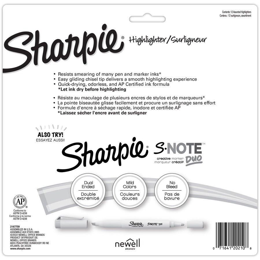 Sharpie SmearGuard Tank Style Highlighters (2157492)